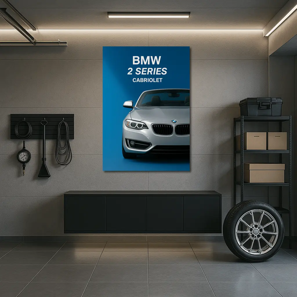 BMW 2 Series Cabriolet Blue Studio – Wall Art