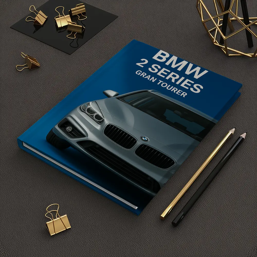 BMW Two Series Gran Tourer Blue Background – Notebooks