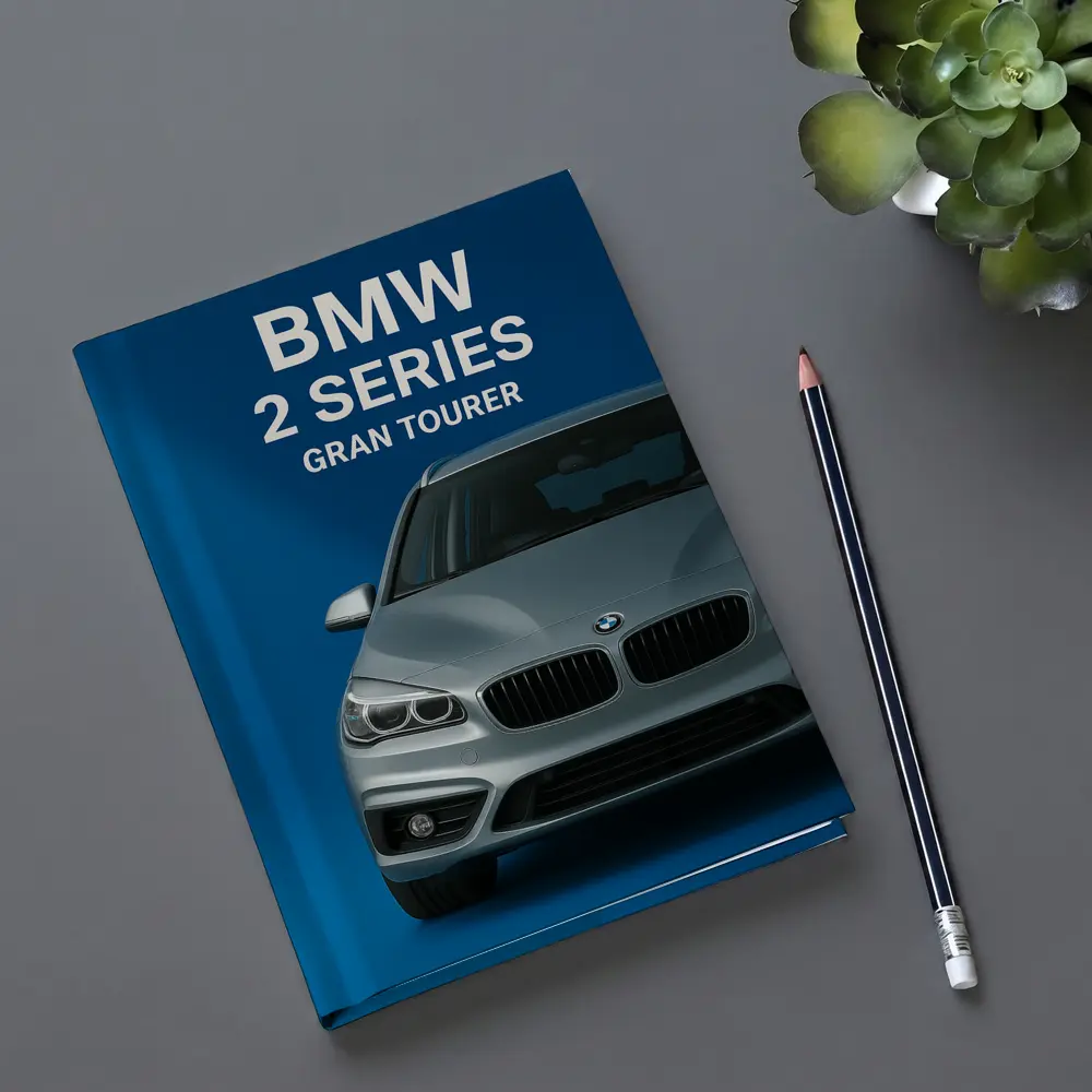 BMW Two Series Gran Tourer Blue Background – Notebooks