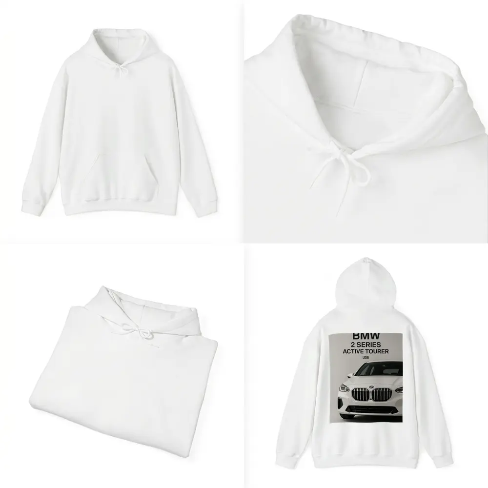 BMW Two Series Active Tourer White Studio – Hoodies
