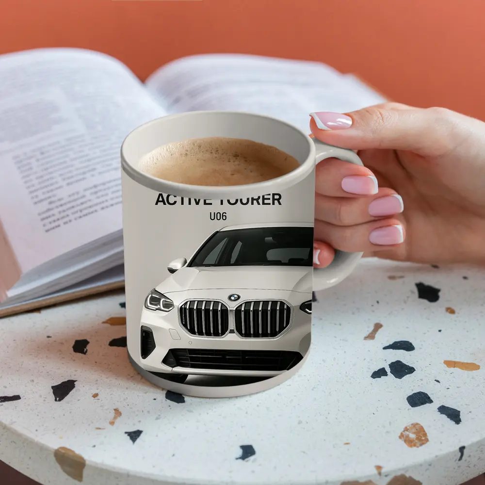 BMW Two Series Active Tourer White Studio – Mugs