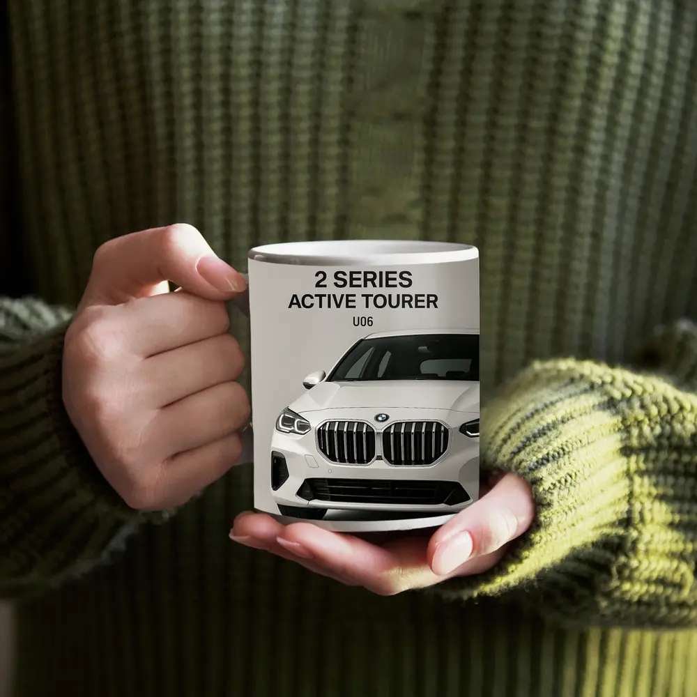 BMW Two Series Active Tourer White Studio – Mugs