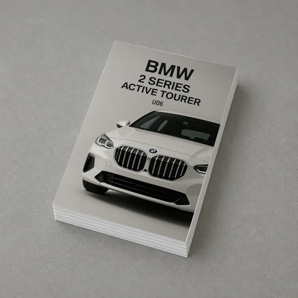 BMW Two Series Active Tourer White Studio – Postcards