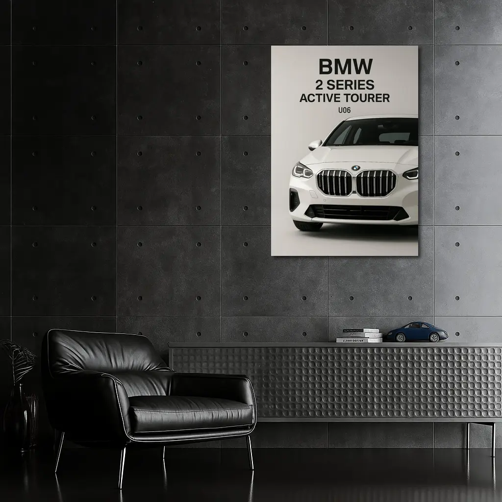 BMW Two Series Active Tourer White Studio – Wall Art