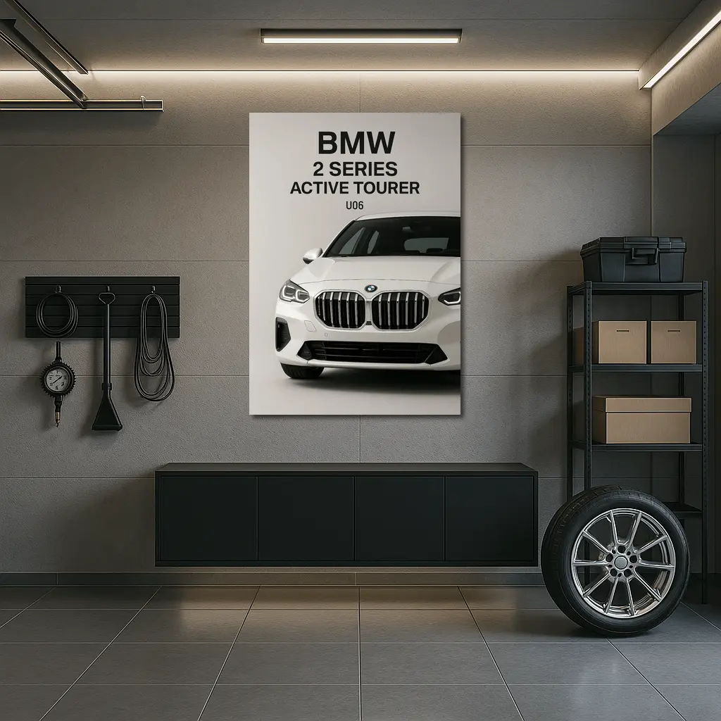 BMW Two Series Active Tourer White Studio – Wall Art