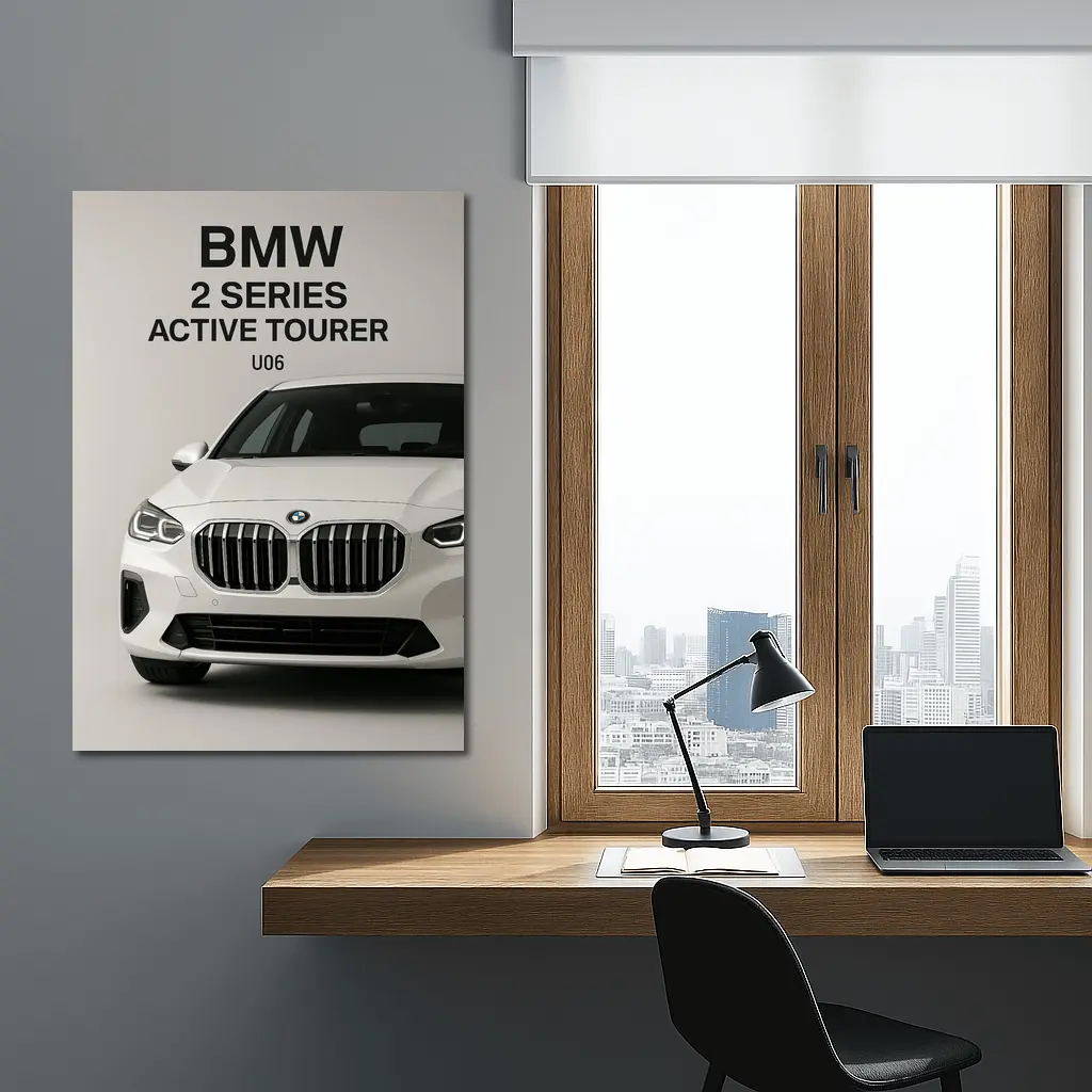 BMW Two Series Active Tourer White Studio – Wall Art