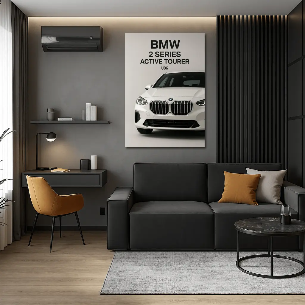 BMW Two Series Active Tourer White Studio – Wall Art