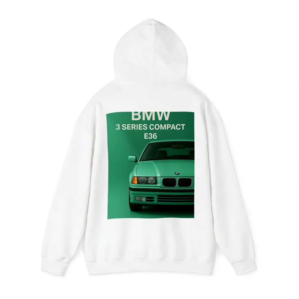 BMW 3 Series E36 Compact Green Art – Hoodies