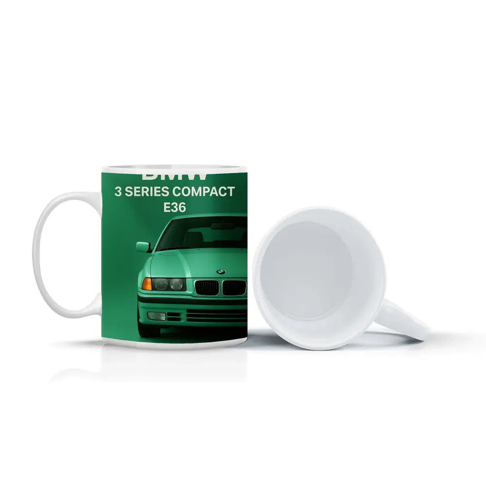 BMW 3 Series E36 Compact Green Art – Mugs