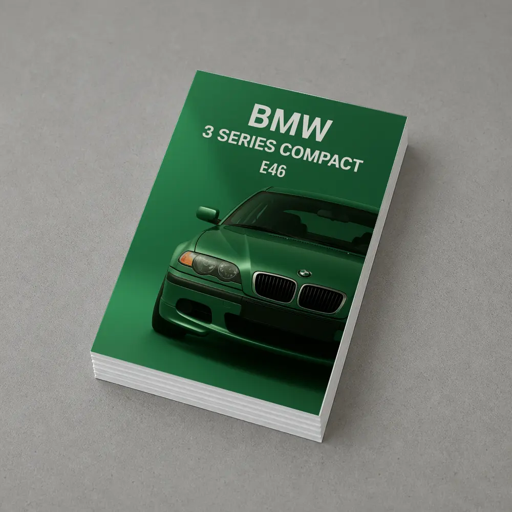 BMW 3 Series Compact E46 Green Background – Postcards