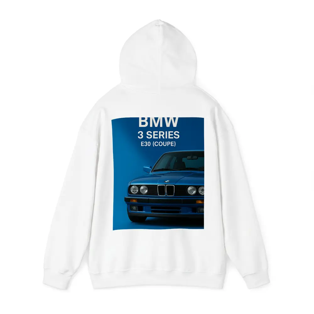 BMW E30 3 Series Coupe Blue Art – Hoodies