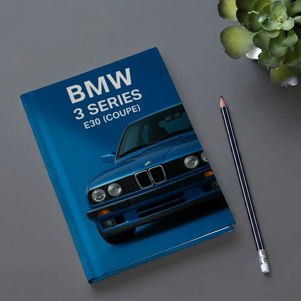 BMW E30 3 Series Coupe Blue Art – Notebooks
