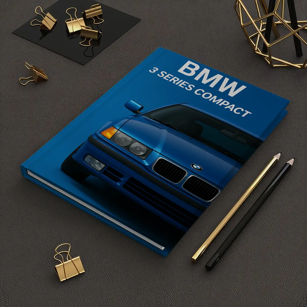 BMW Three Series Compact Blue Background – Notebooks