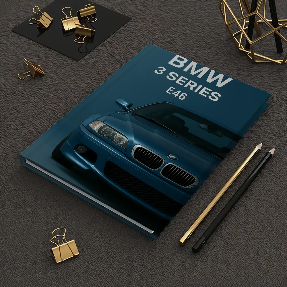 BMW 3 Series E46 Blue Studio Front – Notebooks