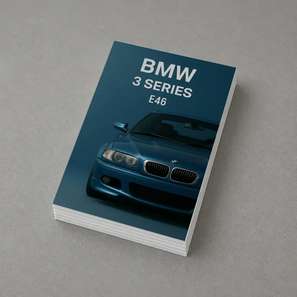 BMW 3 Series E46 Blue Studio Front – Postcards