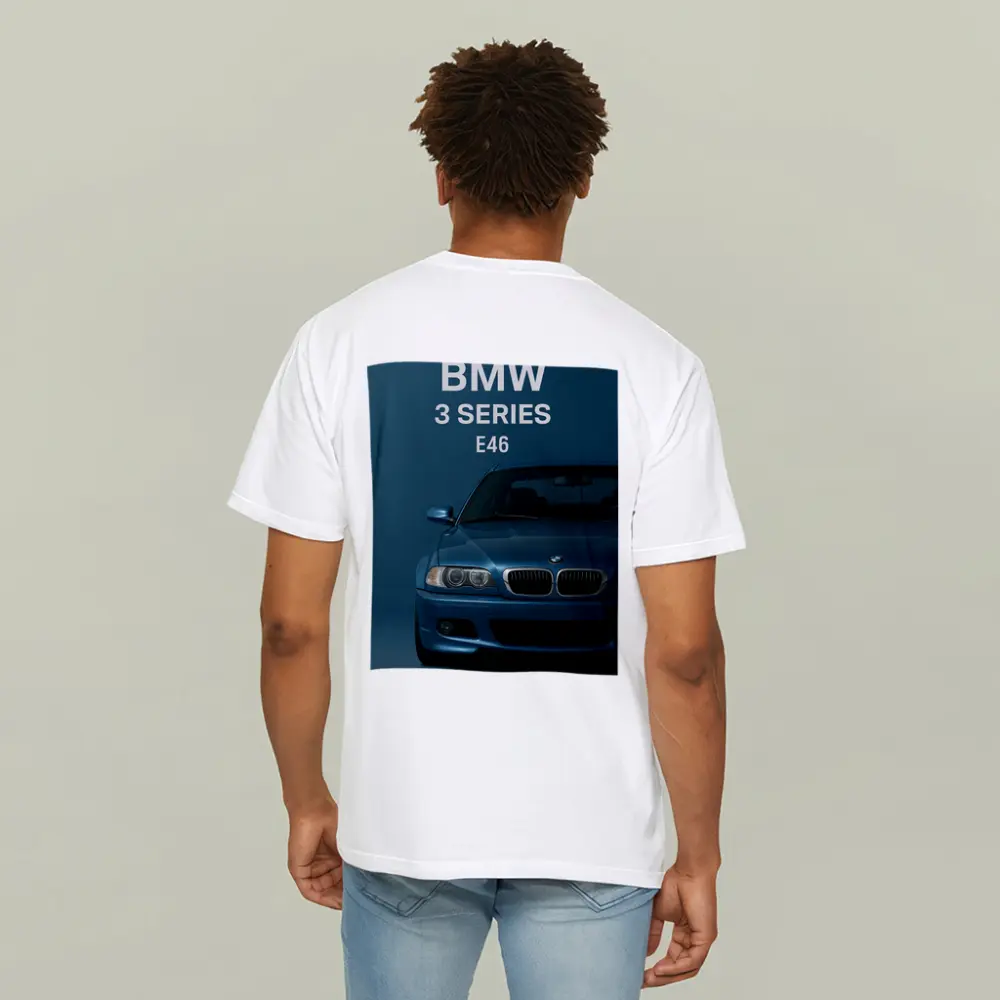 BMW 3 Series E46 Blue Studio Front – T-Shirts