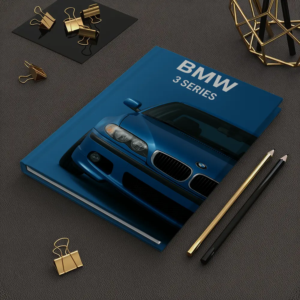 BMW 3 Series Blue Car Front View – Notebooks