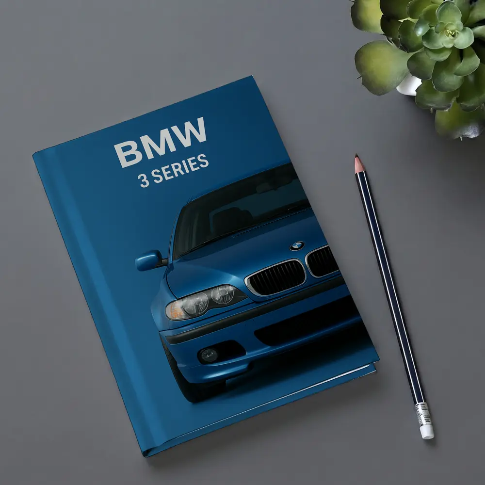 BMW 3 Series Blue Car Front View – Notebooks