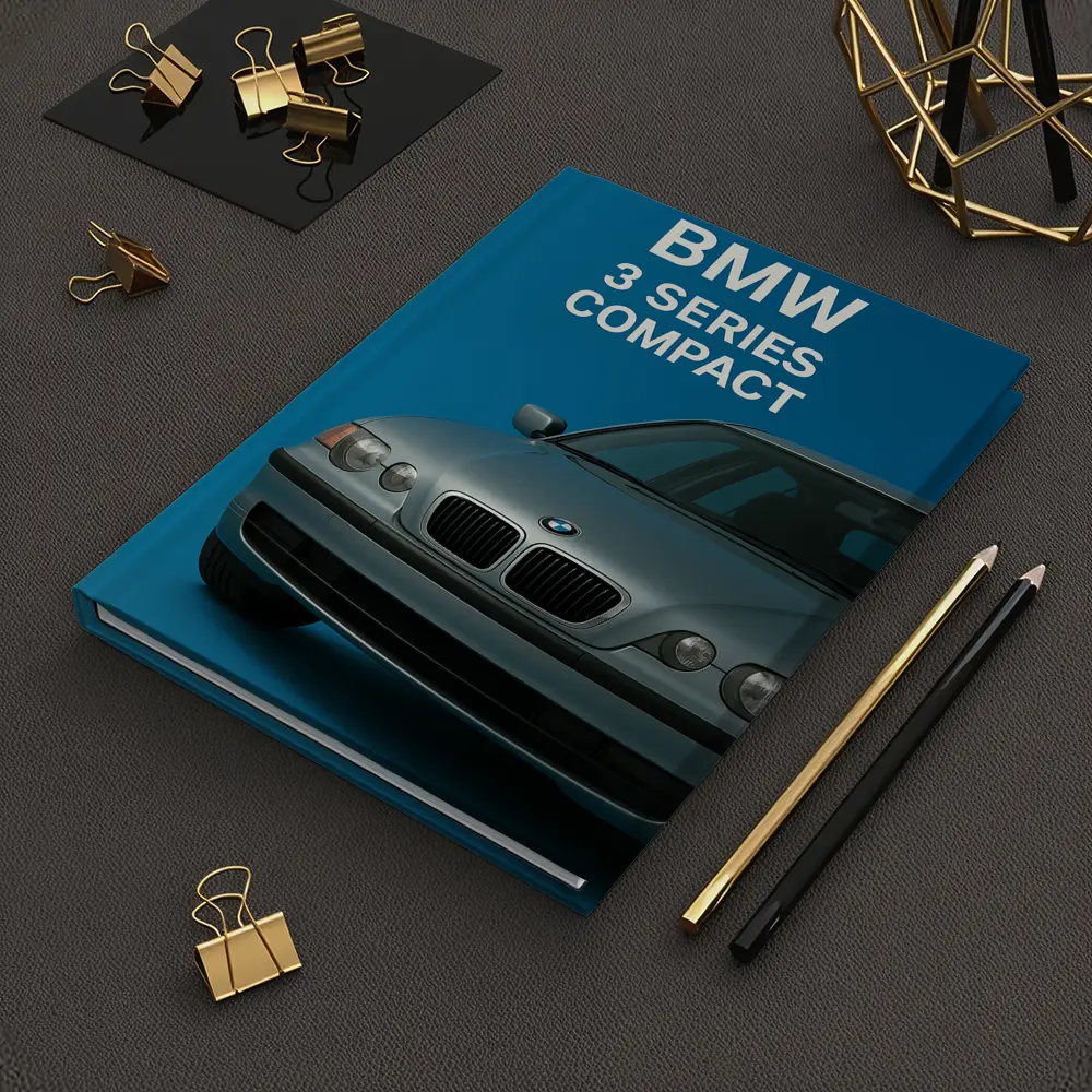 BMW Three Series Compact Blue Background – Notebooks