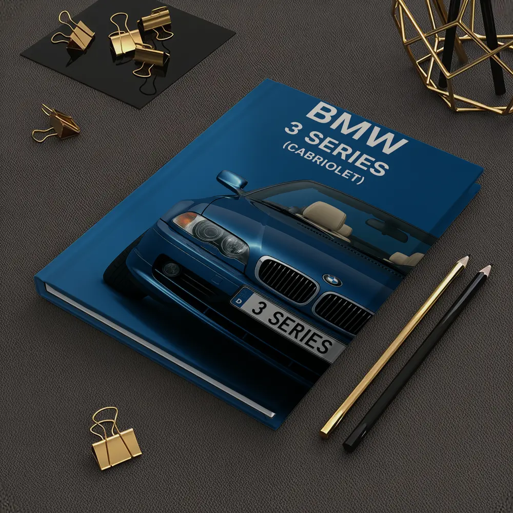 BMW 3 Series Cabriolet Blue Studio Art – Notebooks