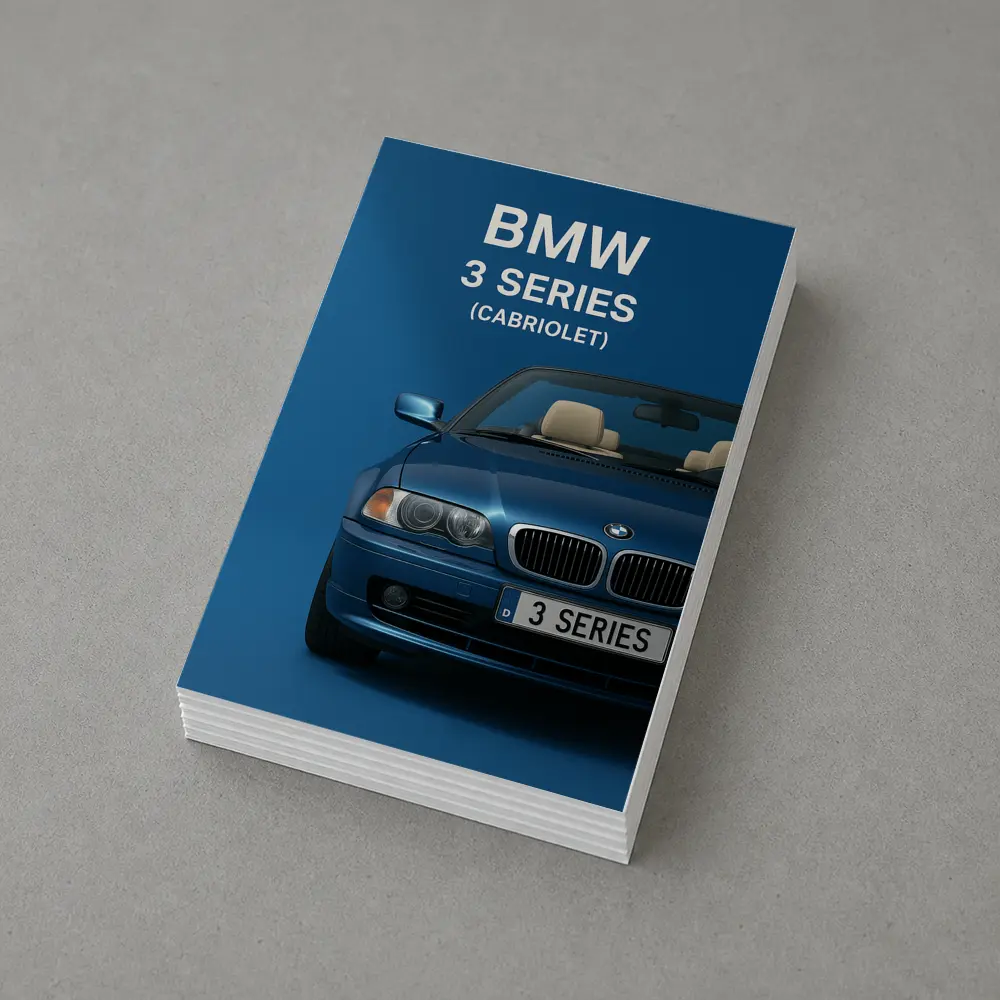BMW 3 Series Cabriolet Blue Studio Art – Postcards