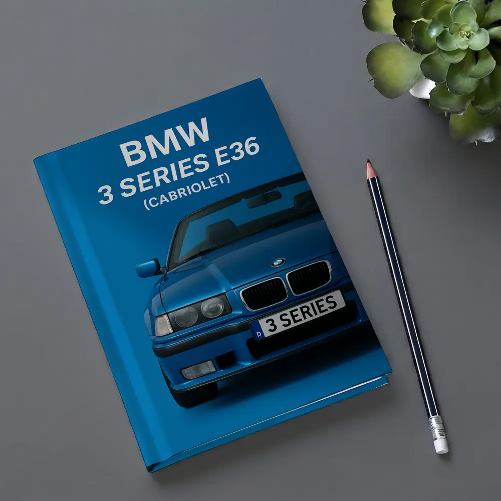 BMW Three Series E36 Cabriolet Blue Art – Notebooks