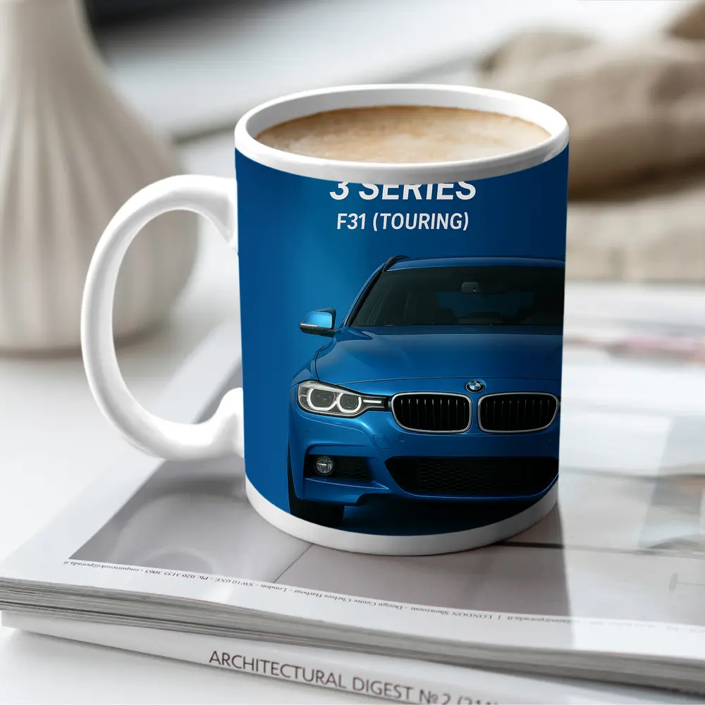 BMW Three Series F31 Touring Blue – Mugs
