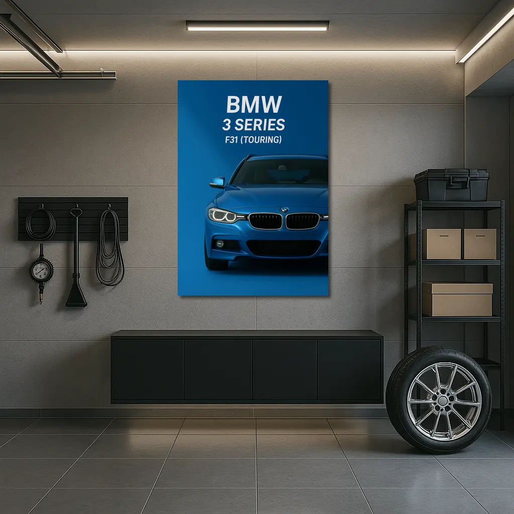 BMW Three Series F31 Touring Blue – Wall Art