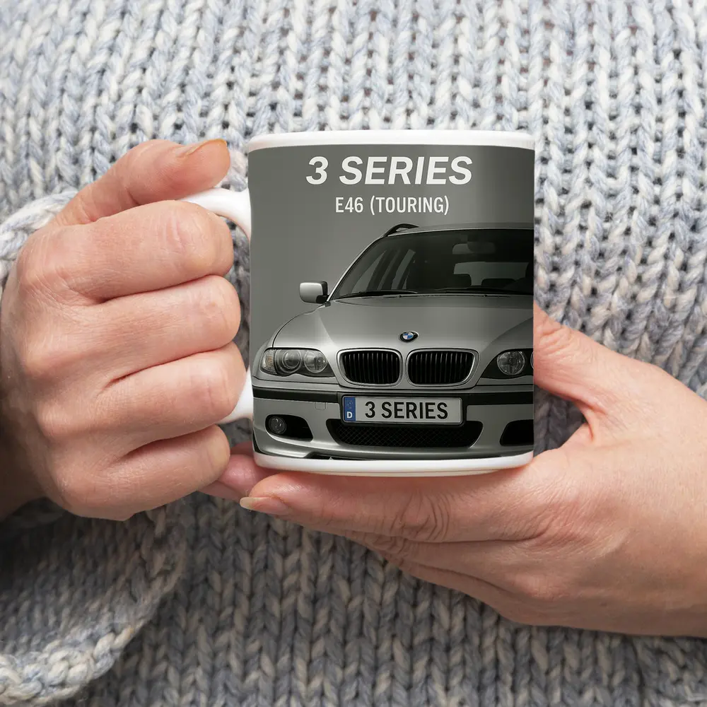 BMW 3 Series E46 Touring Front View – Mugs