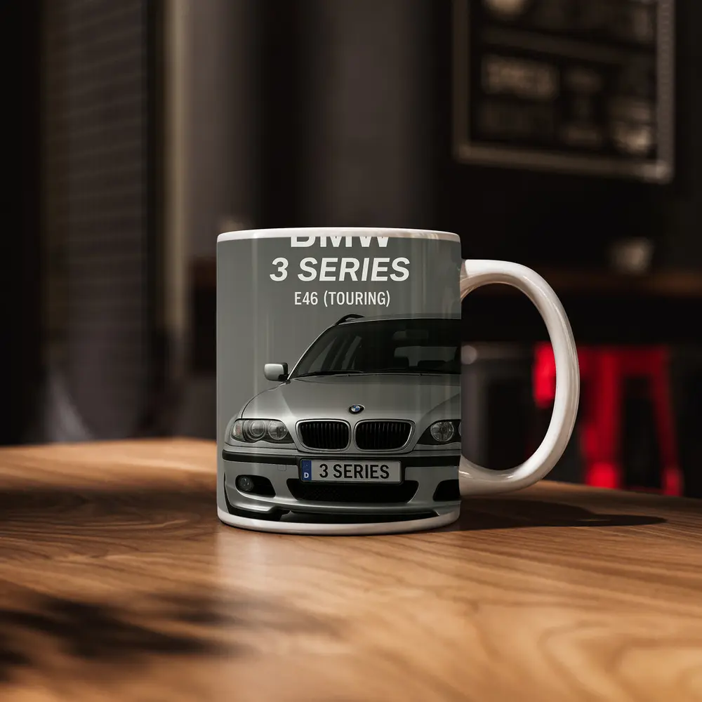 BMW 3 Series E46 Touring Front View – Mugs