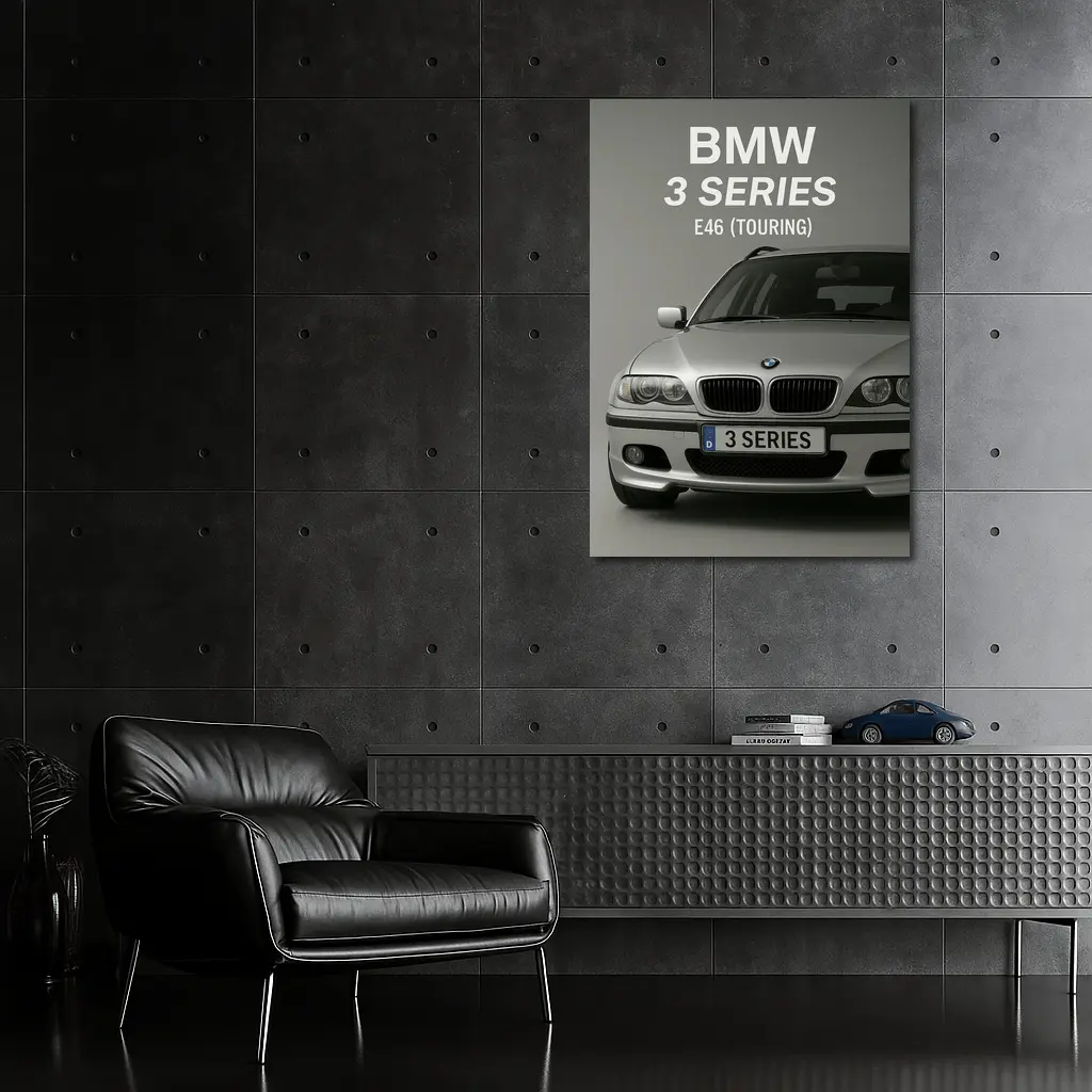 BMW 3 Series E46 Touring Front View – Wall Art