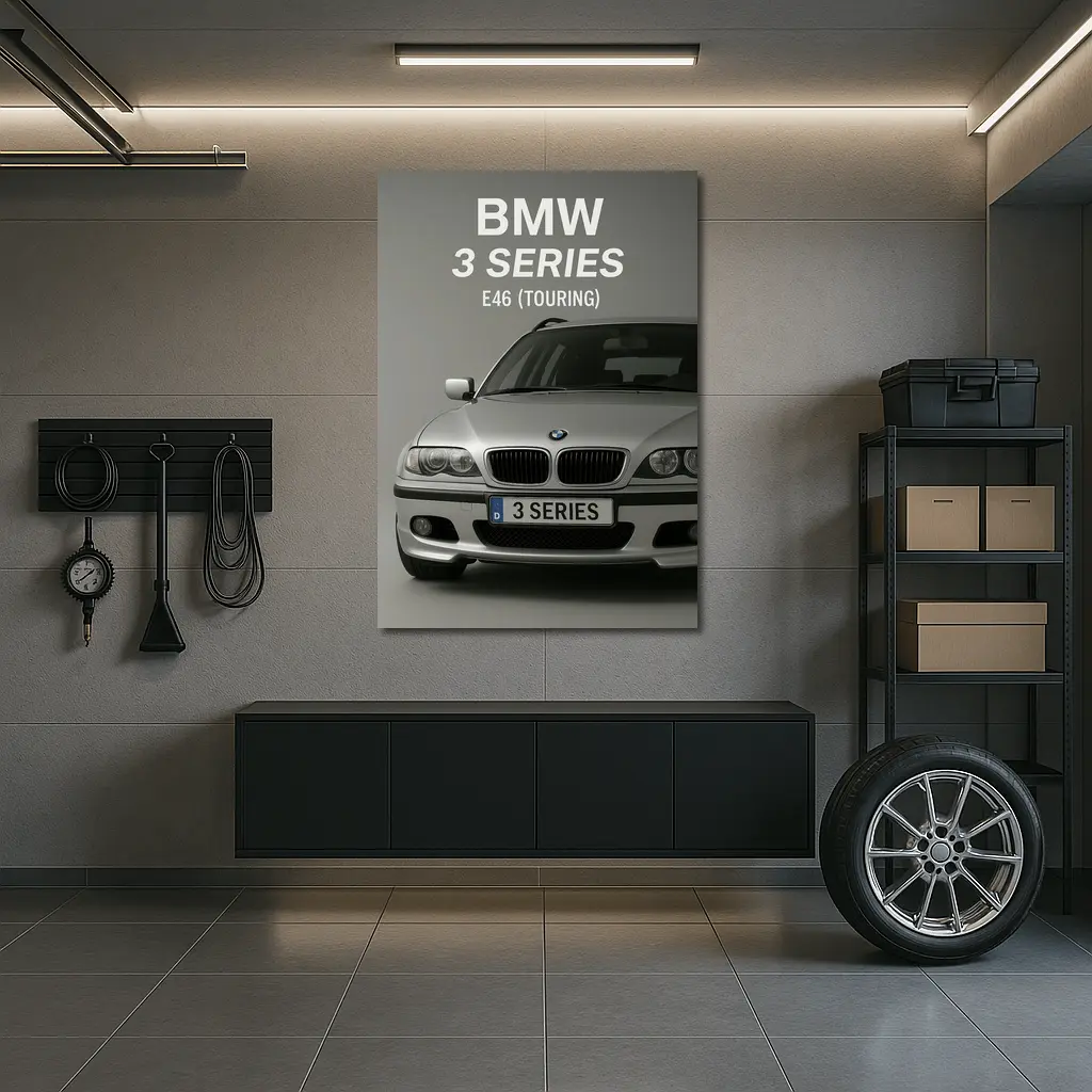 BMW 3 Series E46 Touring Front View – Wall Art