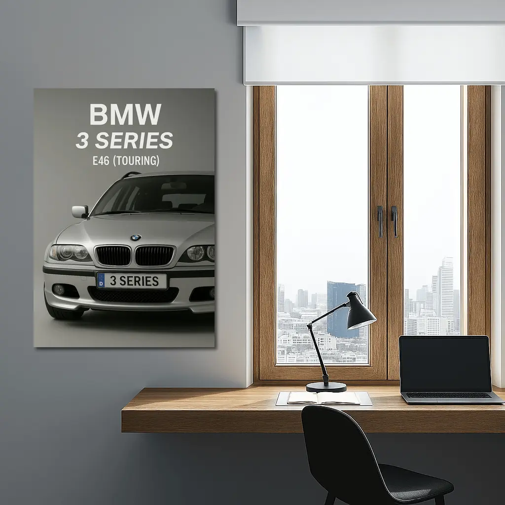 BMW 3 Series E46 Touring Front View – Wall Art