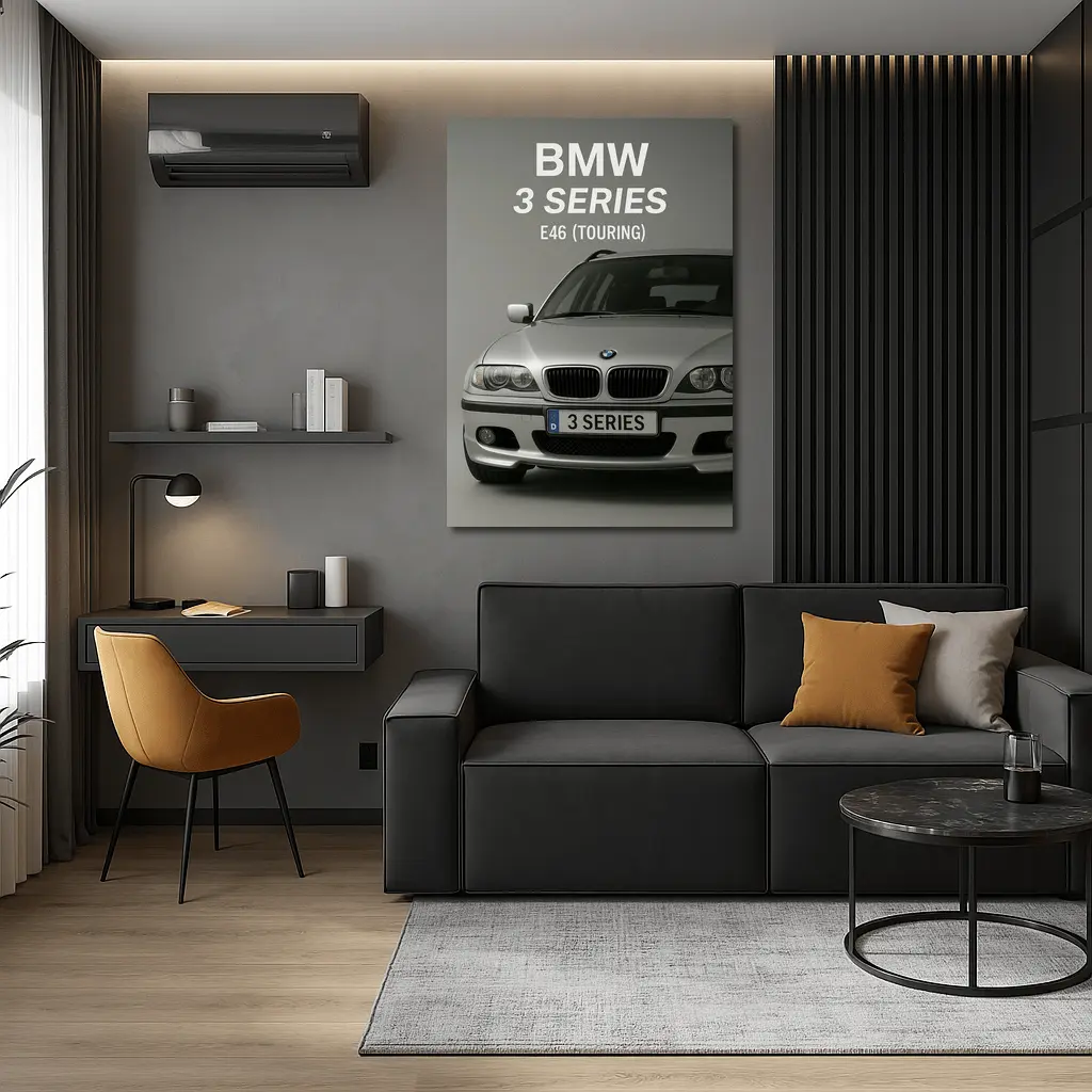 BMW 3 Series E46 Touring Front View – Wall Art