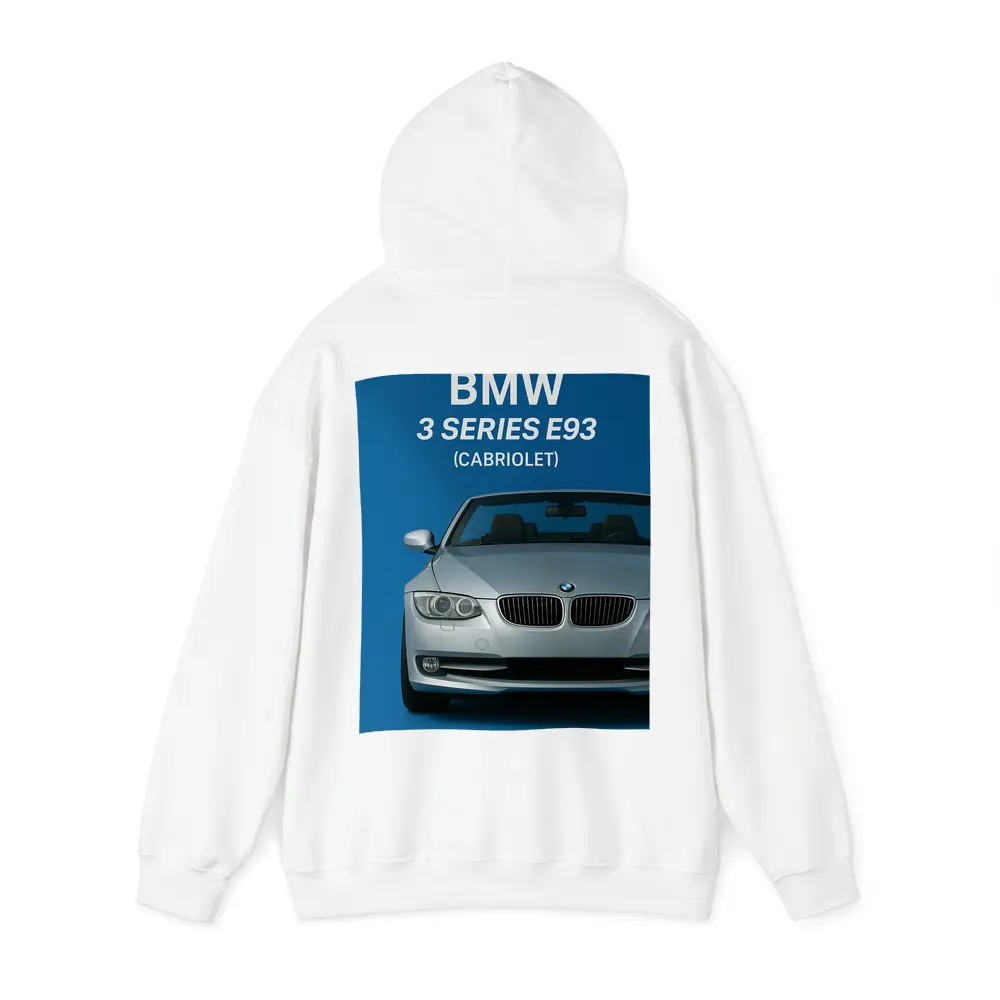BMW Three Series E93 Cabriolet Blue Background – Hoodies