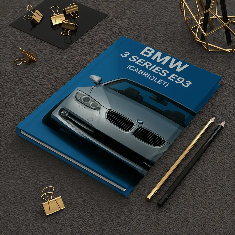BMW Three Series E93 Cabriolet Blue Background – Notebooks