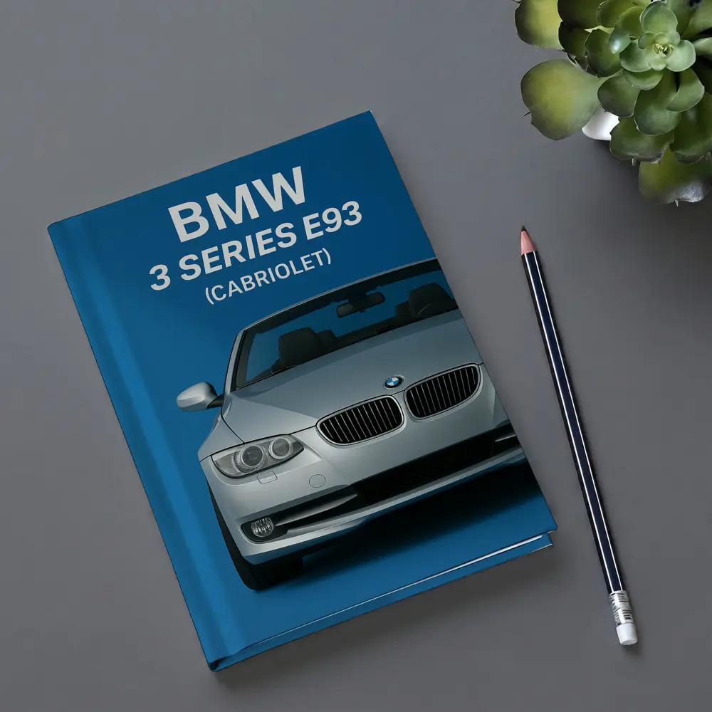 BMW Three Series E93 Cabriolet Blue Background – Notebooks