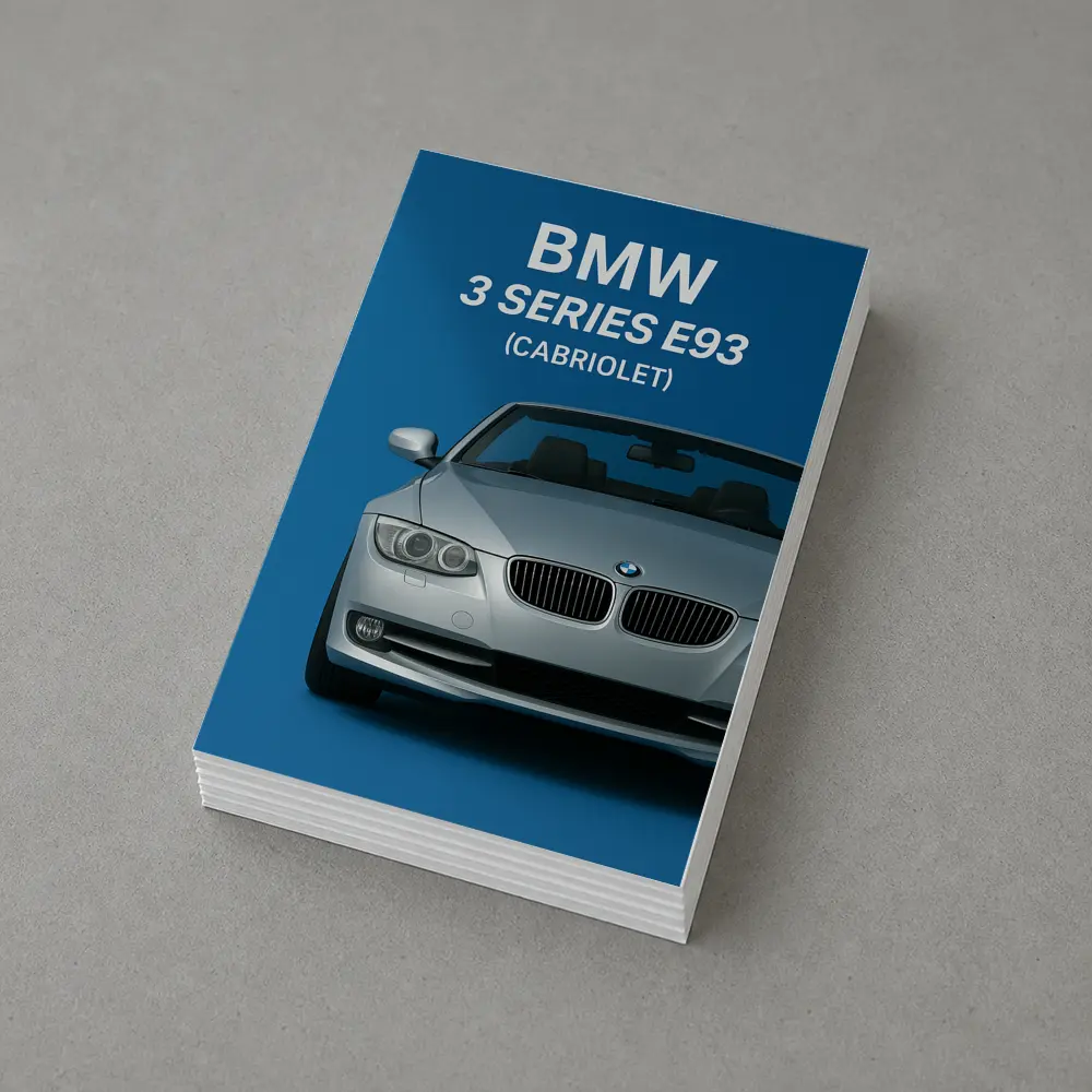 BMW Three Series E93 Cabriolet Blue Background – Postcards