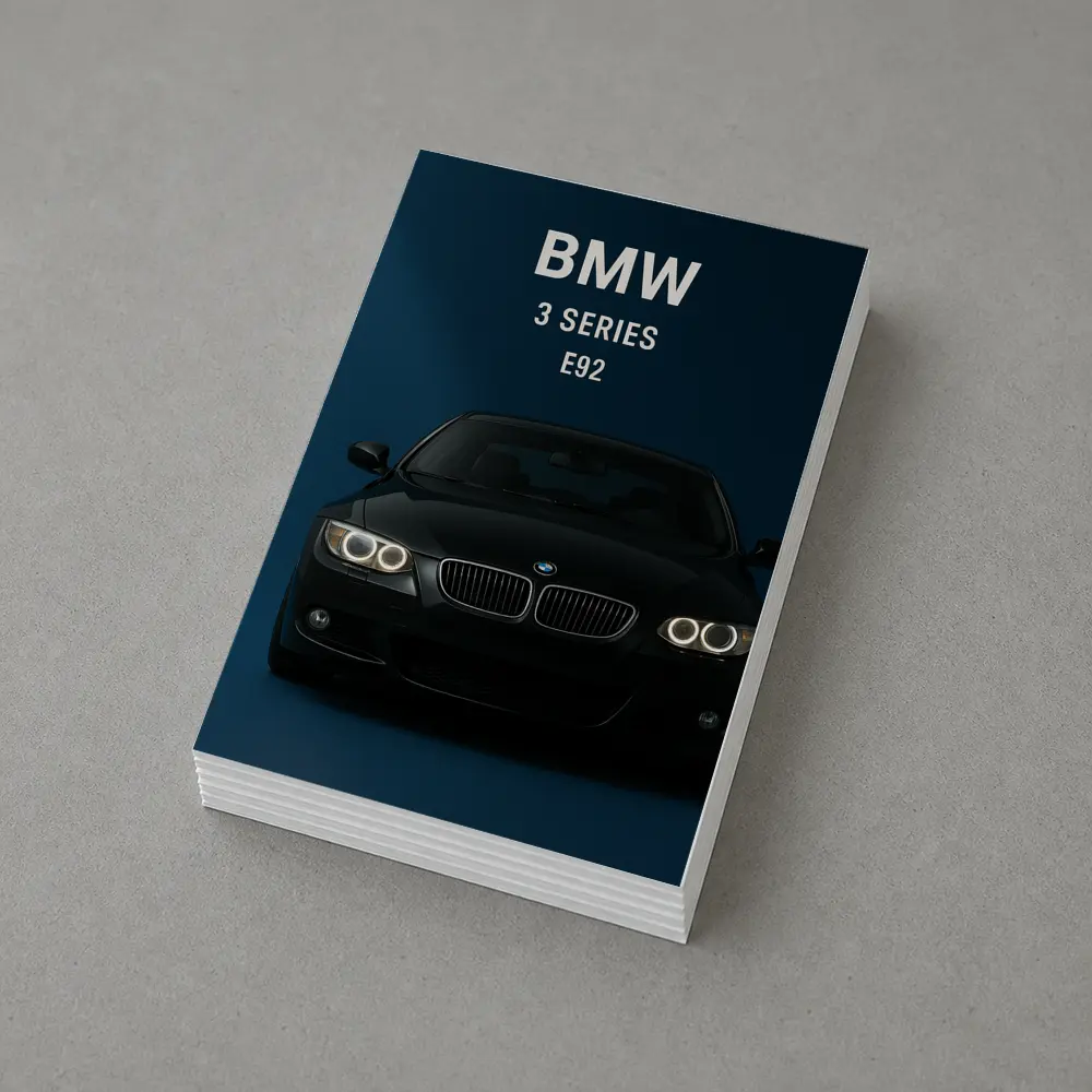 BMW 3 Series E92 Dark Blue Background – Postcards