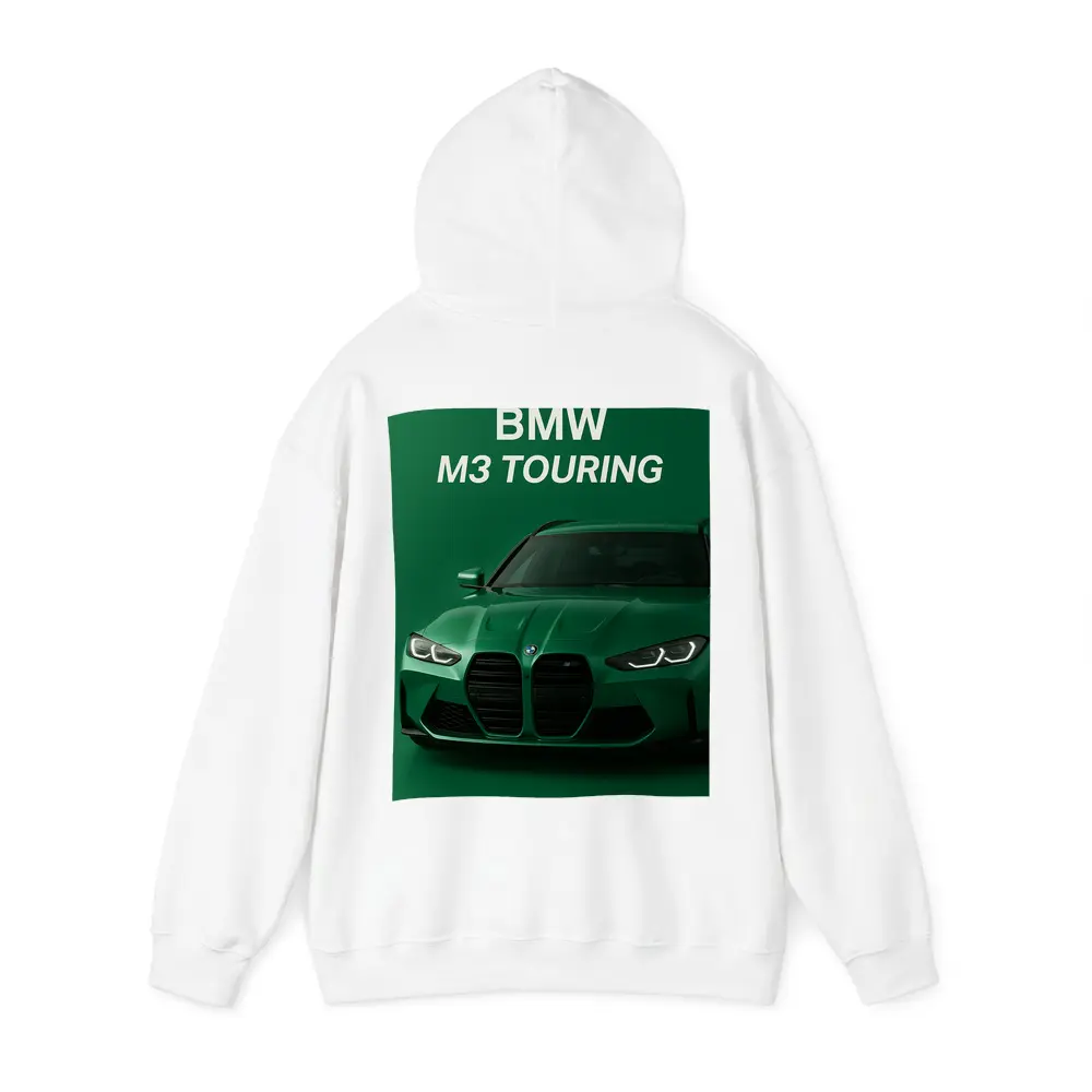 BMW M3 Touring Green Minimal Car Art – Hoodies
