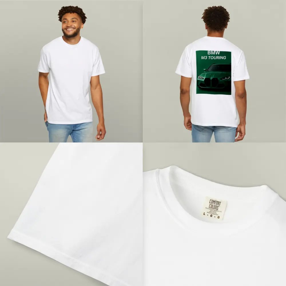 BMW M3 Touring Green Minimal Car Art – T-Shirts