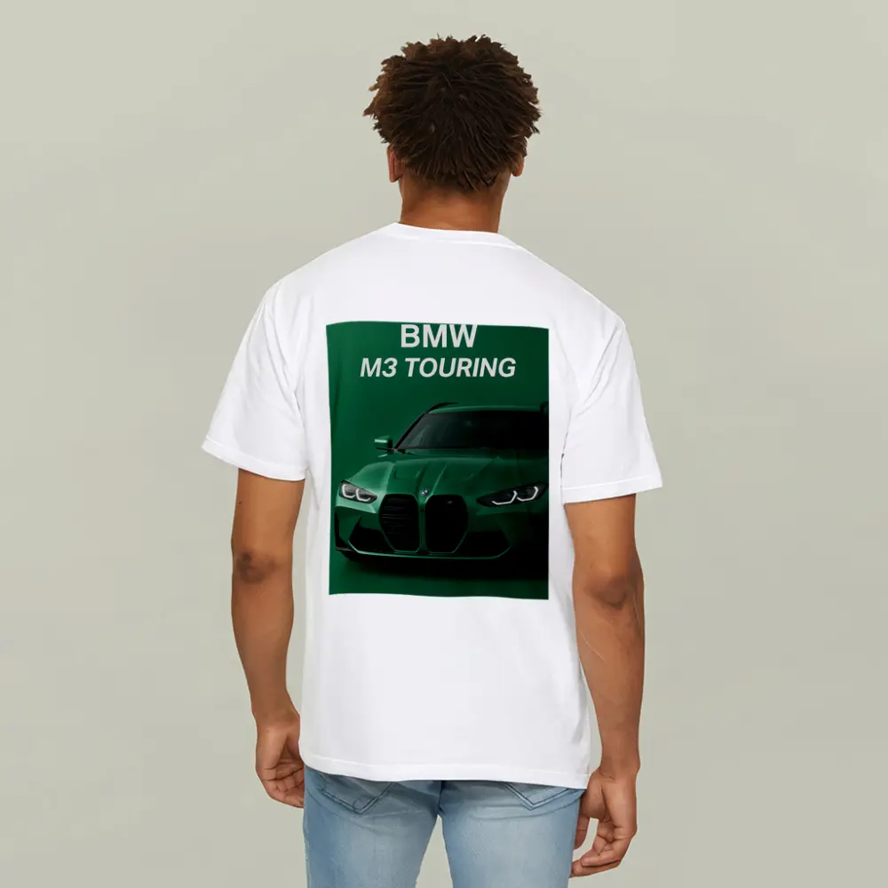BMW M3 Touring Green Minimal Car Art – T-Shirts