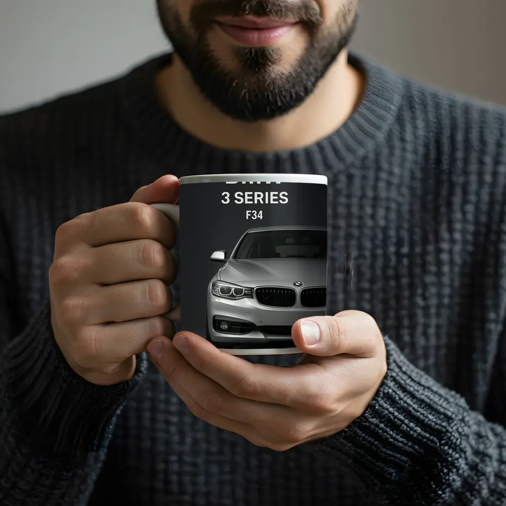 BMW 3 Series F34 Dark Studio Front View – Mugs