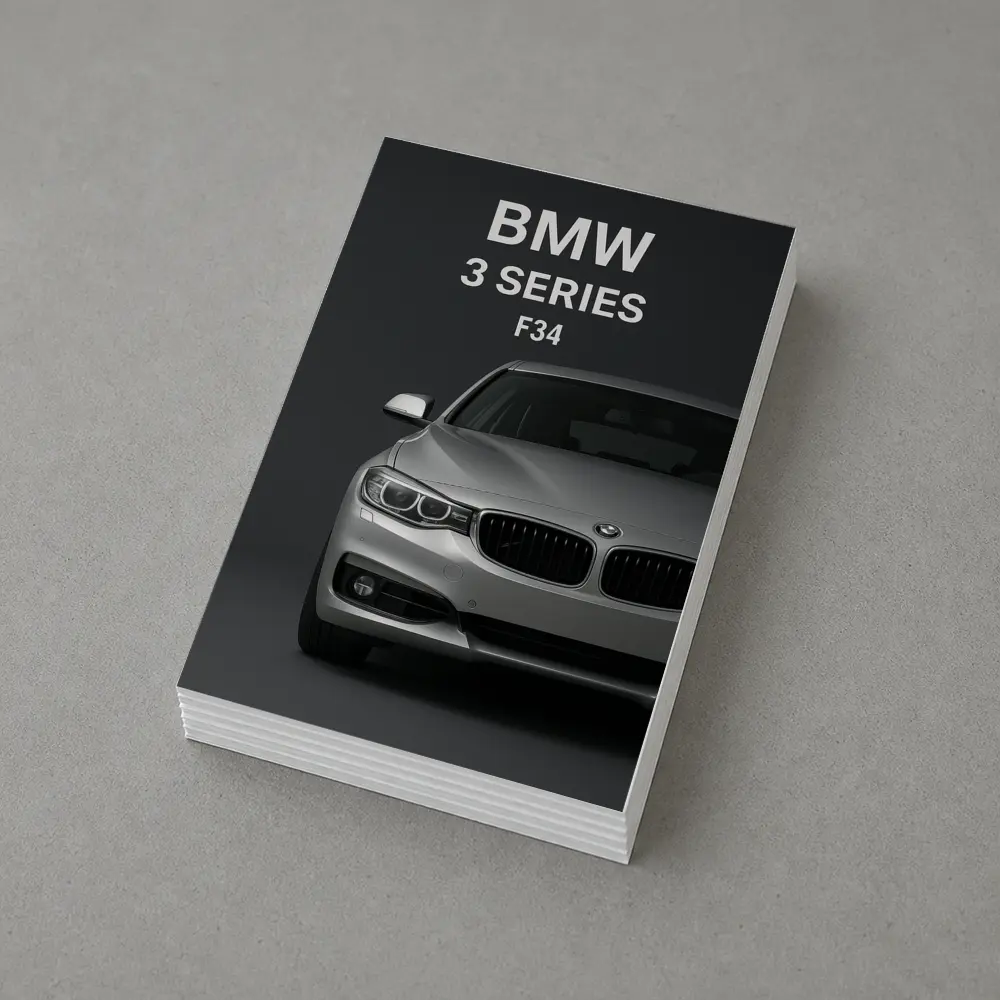 BMW 3 Series F34 Dark Studio Front View – Postcards