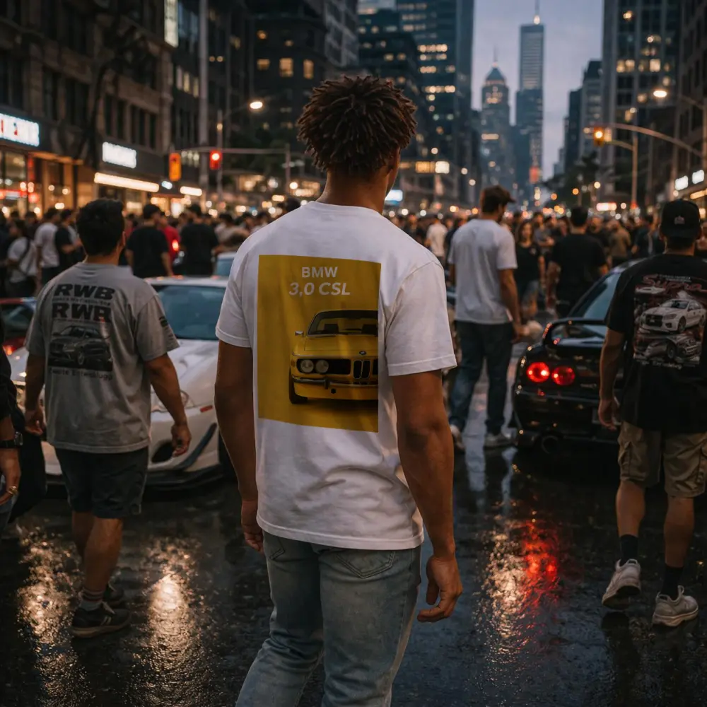 BMW Three Zero CSL Classic Yellow Minimal – T-Shirts