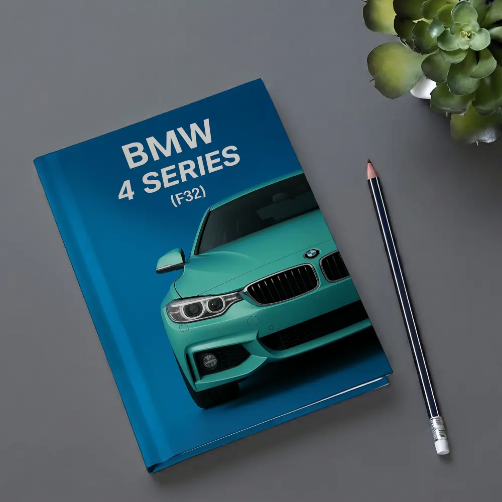 BMW Four Series F32 Teal Blue Background – Notebooks