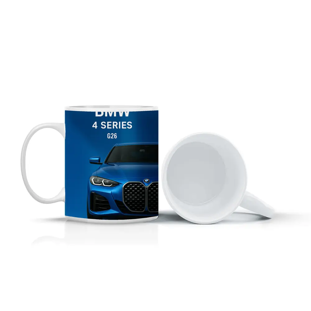 BMW 4 Series G26 Blue Studio Shot – Mugs