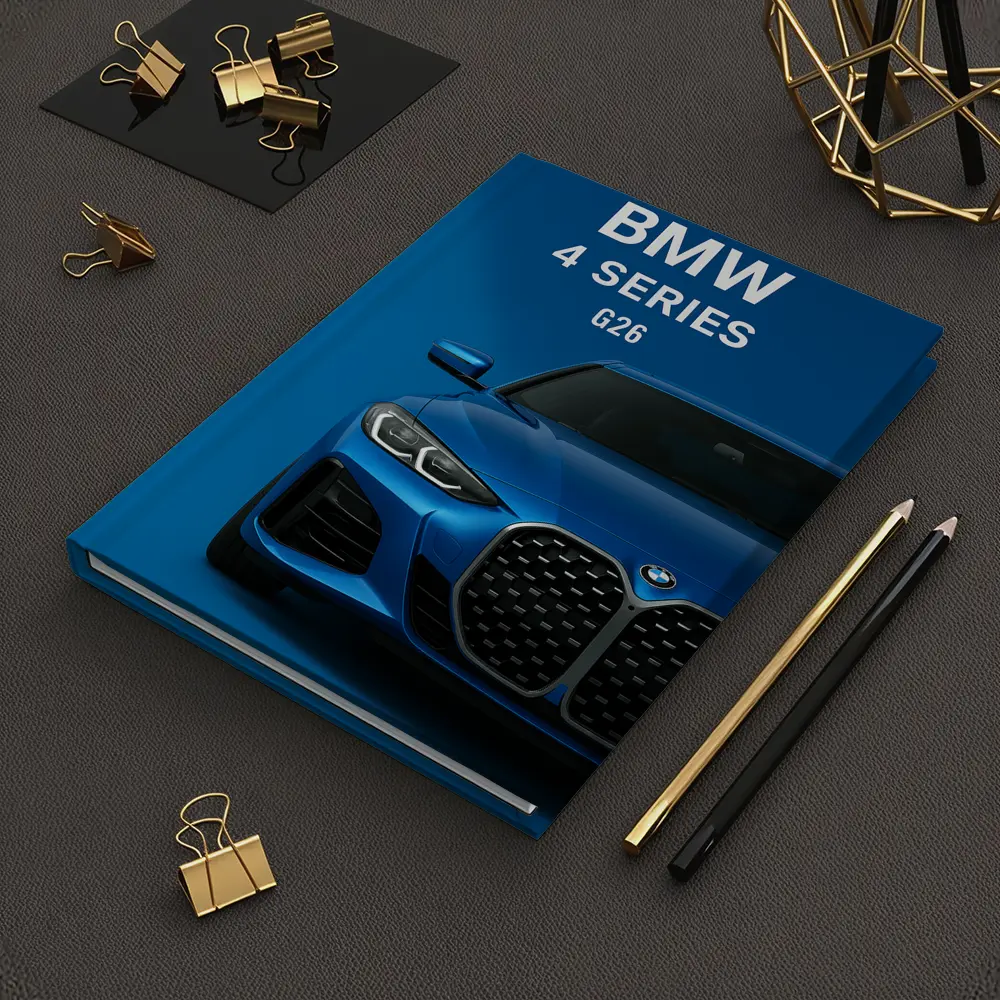 BMW 4 Series G26 Blue Studio Shot – Notebooks