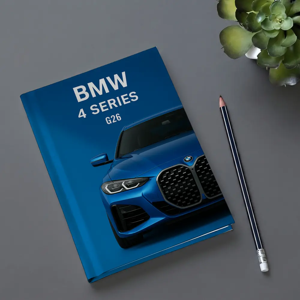 BMW 4 Series G26 Blue Studio Shot – Notebooks
