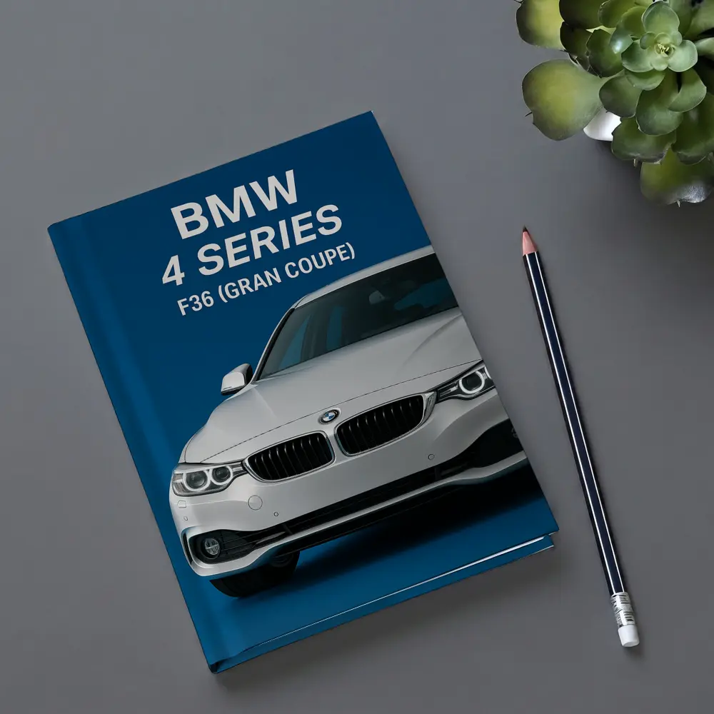 BMW Four Series Gran Coupe Blue Background – Notebooks